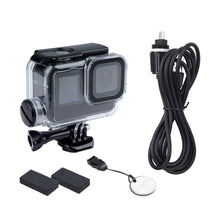 Load image into Gallery viewer, For GoPro HERO10 Black / HERO9 Black 30m Charging Waterproof Housing Case with Buckle Basic Mount &amp; Screw, For GoPro HERO9 Black / Charging