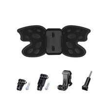 Load image into Gallery viewer, Butterfly Helmet Mount Adapter with 3-Way Pivot Arm &amp; J-Hook Buckle &amp; Long Screw for GoPro, Insta360, DJI and Other Action Cameras, Butterfly Helmet Mount with Pivot Arm &amp; J-Hook Buckle