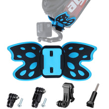 Load image into Gallery viewer, Butterfly Helmet Mount Adapter with 3-Way Pivot Arm &amp; J-Hook Buckle &amp; Long Screw for GoPro, Insta360, DJI and Other Action Cameras, Butterfly Helmet Mount with Pivot Arm &amp; J-Hook Buckle