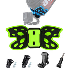 Load image into Gallery viewer, Butterfly Helmet Mount Adapter with 3-Way Pivot Arm &amp; J-Hook Buckle &amp; Long Screw for GoPro, Insta360, DJI and Other Action Cameras, Butterfly Helmet Mount with Pivot Arm &amp; J-Hook Buckle