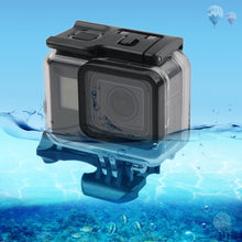 Load image into Gallery viewer, 45m Waterproof Housing Protective Case + Touch Screen Back Cover for GoPro NEW HERO /HERO6 /5, with Buckle Basic Mount &amp; Screw, No Need to Remove Lens, Touch Screen (Transparent), Touch Screen (Black)