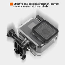 Load image into Gallery viewer, 45m Waterproof Housing Protective Case + Touch Screen Back Cover for GoPro NEW HERO /HERO6 /5, with Buckle Basic Mount &amp; Screw, No Need to Remove Lens, Touch Screen (Transparent), Touch Screen (Black)