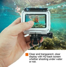 Load image into Gallery viewer, 45m Waterproof Housing Protective Case + Touch Screen Back Cover for GoPro NEW HERO /HERO6 /5, with Buckle Basic Mount &amp; Screw, No Need to Remove Lens, Touch Screen (Transparent), Touch Screen (Black)