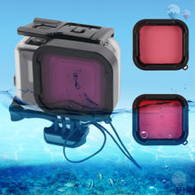 Load image into Gallery viewer, 45m Waterproof Housing Protective Case + Touch Screen Back Cover for GoPro NEW HERO /HERO6 /5, with Buckle Basic Mount &amp; Screw &amp; (Purple, Red, Pink) Filters, No Need to Remove Lens, Touch Screen + Filters (Transparent), Touch Screen + Filters (Black)