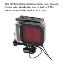 Load image into Gallery viewer, 45m Waterproof Housing Protective Case + Touch Screen Back Cover for GoPro NEW HERO /HERO6 /5, with Buckle Basic Mount &amp; Screw &amp; (Purple, Red, Pink) Filters, No Need to Remove Lens, Touch Screen + Filters (Transparent), Touch Screen + Filters (Black)