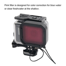 Load image into Gallery viewer, 45m Waterproof Housing Protective Case + Touch Screen Back Cover for GoPro NEW HERO /HERO6 /5, with Buckle Basic Mount &amp; Screw &amp; (Purple, Red, Pink) Filters, No Need to Remove Lens, Touch Screen + Filters (Transparent), Touch Screen + Filters (Black)