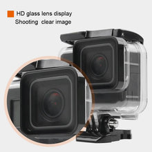 Load image into Gallery viewer, 45m Waterproof Housing Protective Case + Touch Screen Back Cover for GoPro NEW HERO /HERO6 /5, with Buckle Basic Mount &amp; Screw &amp; (Purple, Red, Pink) Filters, No Need to Remove Lens, Touch Screen + Filters (Transparent), Touch Screen + Filters (Black)