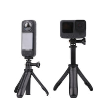 Load image into Gallery viewer, Multi-functional Foldable Tripod Holder Selfie Monopod Stick for GoPro, Insta360, DJI and Other Action Cameras, Length: 12-23cm, Length: 12-23cm (Red), Length: 12-23cm (Blue)