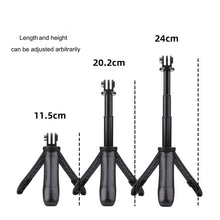 Load image into Gallery viewer, Multi-functional Foldable Tripod Holder Selfie Monopod Stick for GoPro, Insta360, DJI and Other Action Cameras, Length: 12-23cm, Length: 12-23cm (Red), Length: 12-23cm (Blue)