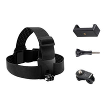 Load image into Gallery viewer, Elastic Mount Belt Adjustable Head Strap with Phone Clamp &amp; Screw &amp; S-type Adapter for GoPro HERO10 Black / HERO9 Black /8 /7 /6 /5, Xiaoyi and Other Action Cameras, Smarphones