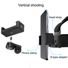 Load image into Gallery viewer, Elastic Mount Belt Adjustable Head Strap with Phone Clamp &amp; Screw &amp; S-type Adapter for GoPro HERO10 Black / HERO9 Black /8 /7 /6 /5, Xiaoyi and Other Action Cameras, Smarphones