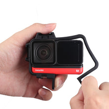 Load image into Gallery viewer, Plastic Frame Mount Protective Case Cage with Tripod Base Adapter &amp; Long Screw &amp; Cold Shoe Base for Insta360 One R, Cold Shoe Frame