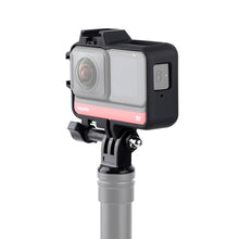 Load image into Gallery viewer, Plastic Frame Mount Protective Case Cage with Tripod Base Adapter &amp; Long Screw &amp; Cold Shoe Base for Insta360 One R, Cold Shoe Frame