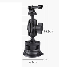 Load image into Gallery viewer, Single Suction Cup Mount Holder with Tripod Adapter &amp; Steel Tether &amp; Safety Buckle, Single Suction Cup