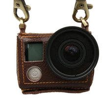 Load image into Gallery viewer, For GoPro HERO4 Litchi Texture Genuine Leather Protective Case with Sling, Litchi Texture (Brown), Litchi Texture (Black)