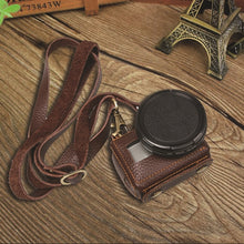 Load image into Gallery viewer, For GoPro HERO4 Litchi Texture Genuine Leather Protective Case with Sling, Litchi Texture (Brown), Litchi Texture (Black)