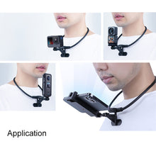 Load image into Gallery viewer, Hands Free Lazy Wearable Neck Phone Camera Holder with Phone Clamp, Extended Version, Neck Holder C