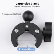 Load image into Gallery viewer, 360 Rotation Adjustable Action Camera Bike Motorcycle Handlebar Holder with Phone Clamp, Standard Version with Phone Clamp