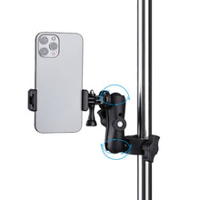 Load image into Gallery viewer, Extended Version 360 Rotation Adjustable Clamp Plier Base Holder with Phone Clamp, Extended Version Plier Base Holder + Phone Clamp