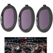 Load image into Gallery viewer, JSR Round Housing 3 in 1 ND8+ND16+ND32 Lens Filter for GoPro HERO8 Black, 3 in 1 ND Lens
