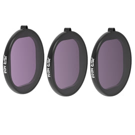JSR Round Housing 3 in 1 ND8+ND16+ND32 Lens Filter for GoPro HERO8 Black, 3 in 1 ND Lens