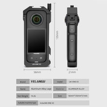 Load image into Gallery viewer, For Insta360 X3 YELANGU LW-ONE X3 Metal Cage Extended Frame Case, LW-ONE X3