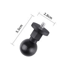 Load image into Gallery viewer, 25mm 1/4 inch Screw ABS Ball Head Adapter Mount