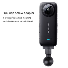 Load image into Gallery viewer, 25mm 1/4 inch Screw ABS Ball Head Adapter Mount