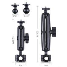 Load image into Gallery viewer, 21mm Ballhead Car Front Seat Handlebar Fixed Mount Holder with Tripod Adapter &amp; Screw for GoPro, Insta360, DJI and Other Action Cameras, 21mm 16.3cm