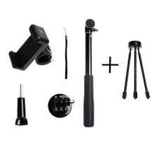 Load image into Gallery viewer, 30-93cm Grip Foldable Tripod Holder Multi-functional Selfie Stick Monopod for GoPro, Insta360, DJI and Other Action Cameras, Phones, Length: 30-93cm