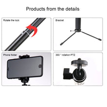 Load image into Gallery viewer, 30-93cm Grip Foldable Tripod Holder Multi-functional Selfie Stick Monopod for GoPro, Insta360, DJI and Other Action Cameras, Phones, Length: 30-93cm