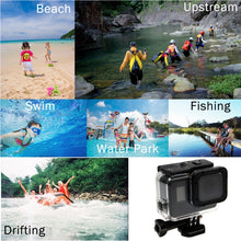 Load image into Gallery viewer, For GoPro HERO6 /5  30m Waterproof Housing Protective Case + Hollow Back Cover with Buckle Basic Mount &amp; Screw, No Need to Disassemble Lens(GP413), Housing Case+ Back cover