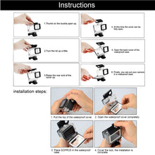 Load image into Gallery viewer, For GoPro HERO6 /5  30m Waterproof Housing Protective Case + Hollow Back Cover with Buckle Basic Mount &amp; Screw, No Need to Disassemble Lens(GP413), Housing Case+ Back cover