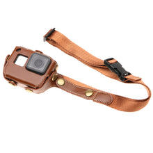 Load image into Gallery viewer, For GoPro HERO7 Black /6 /5  PU Leather Housing Case with Neck Strap &amp; Buttons, PU Leather (Brown), PU Leather (Coffee), PU Leather (Black)