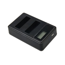 Load image into Gallery viewer, LCD Screen Dual Batteries Charger with USB Cable for Xiaoyi 4K Sport Camera, Displays Charging Capacity (XM47), LCD Screen Battery Charger