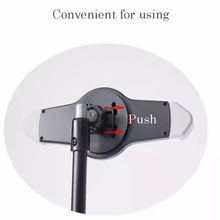 Load image into Gallery viewer, Universal Mount Tripod Floor Stand Tablet Holder for iPad, and 7 - 12 inch Tablet and Laptop
