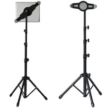 Load image into Gallery viewer, Universal Mount Tripod Floor Stand Tablet Holder for iPad, and 7 - 12 inch Tablet and Laptop