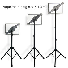 Load image into Gallery viewer, Universal Mount Tripod Floor Stand Tablet Holder for iPad, and 7 - 12 inch Tablet and Laptop