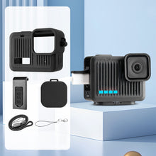 Load image into Gallery viewer, For GoPro HERO 2024 Silicone Protective Case Side Interface Cover with Wrist Strap &amp; Lens Cover, Silicone Case Side Interface Cover