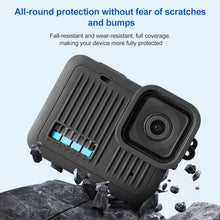 Load image into Gallery viewer, For GoPro HERO 2024 Silicone Protective Case Side Interface Cover with Wrist Strap &amp; Lens Cover, Silicone Case Side Interface Cover