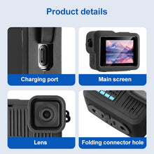 Load image into Gallery viewer, For GoPro HERO 2024 Silicone Protective Case Side Interface Cover with Wrist Strap &amp; Lens Cover, Silicone Case Side Interface Cover