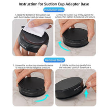 Load image into Gallery viewer, Sunnylife Universal Suction Cup Adapter Base Strong Suction Sucker for Action Camera