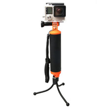 Load image into Gallery viewer, Floating Handle Grip with Tripod Holder &amp; Adjustable Anti-lost Strap for GoPro, Insta360, DJI and Other Action Cameras, Tripod Holde
