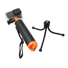 Load image into Gallery viewer, Floating Handle Grip with Tripod Holder &amp; Adjustable Anti-lost Strap for GoPro, Insta360, DJI and Other Action Cameras, Tripod Holde