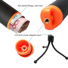 Load image into Gallery viewer, Floating Handle Grip with Tripod Holder &amp; Adjustable Anti-lost Strap for GoPro, Insta360, DJI and Other Action Cameras, Tripod Holde