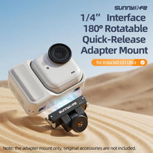 Load image into Gallery viewer, For Insta360 GO Ultra Sunnylife Magnetic Quick Release Adapter Mount 1/4 Interface 180 Tilt Adjustable Selfie Stick Adapter Stand, AD137 For Insta360 GO Ultra