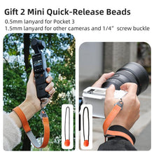 Load image into Gallery viewer, Sunnylife Universal Quick-Release Wrist Strap Adjustable Wrist Lanyard Soft Safe Rope for Action Camera
