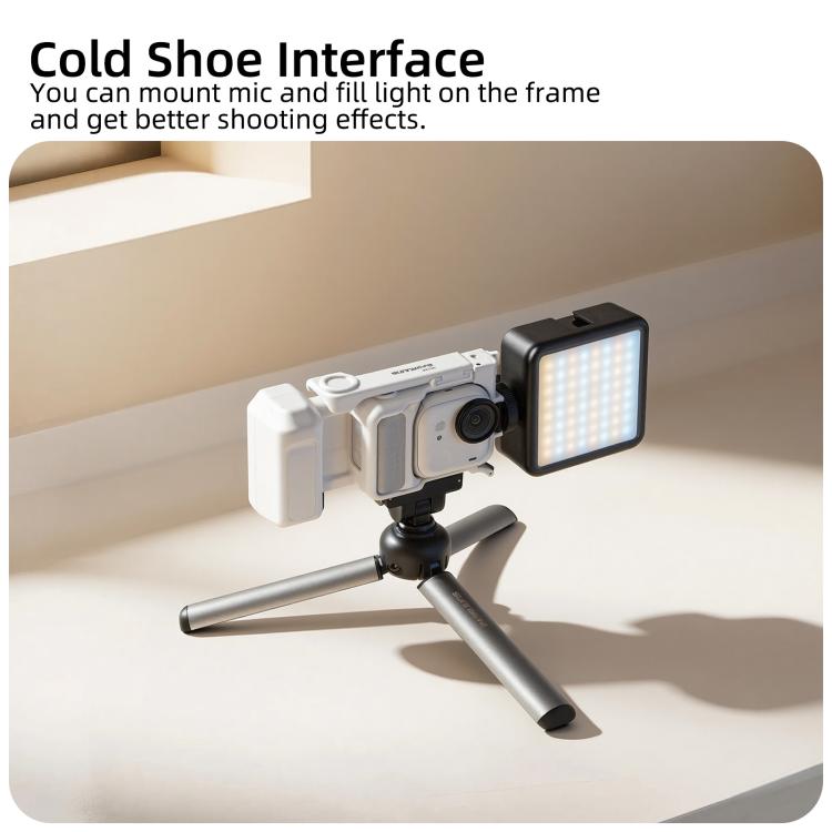 For Insta360 GO Ultra Sunnylife Street Photography Handle Ergonomic Hand Grip Quick Release Shutter Handle, For Insta360 GO Ultra (White), For Insta360 GO Ultra (Black)