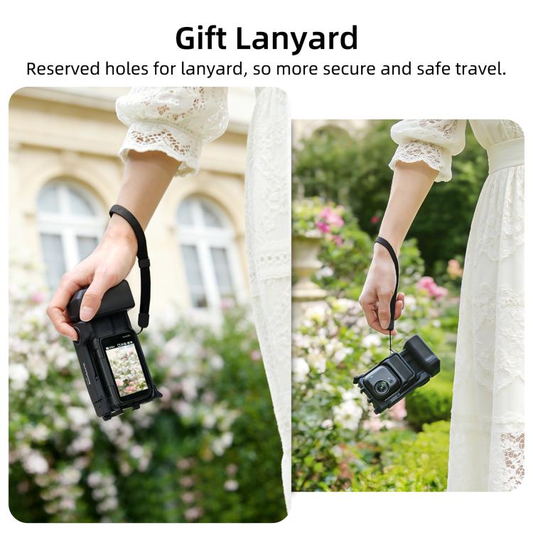 For Insta360 GO Ultra Sunnylife Street Photography Handle Ergonomic Hand Grip Quick Release Shutter Handle, For Insta360 GO Ultra (White), For Insta360 GO Ultra (Black)