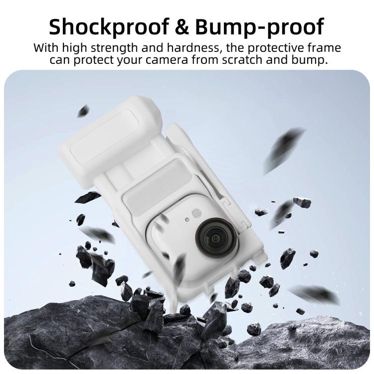 For Insta360 GO Ultra Sunnylife Street Photography Handle Ergonomic Hand Grip Quick Release Shutter Handle, For Insta360 GO Ultra (White), For Insta360 GO Ultra (Black)
